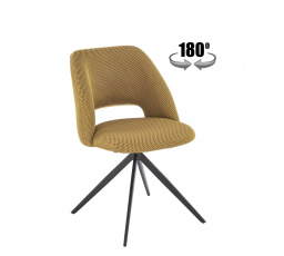 Jedálenská otočná stolička K546, Horčicová/Čierna