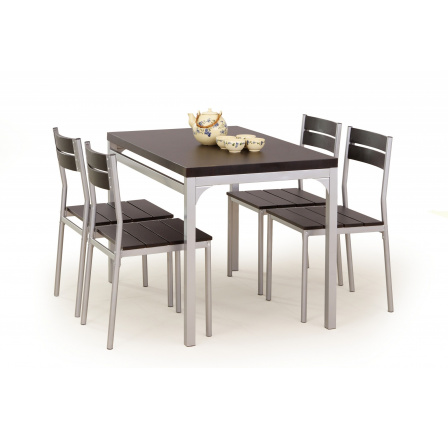 Jedálenský set MALCOLM, wenge Jedálenský set MALCOLM, wenge