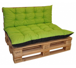 Podušky na paletový nábytok sada Basic - látka svetlo zelený melír