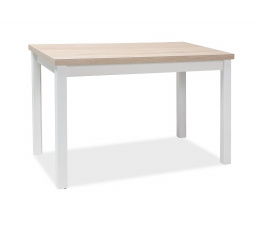 ADAM TABLE DUBB SONOMA / WHITE MAT 100x60