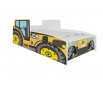 Posteľ s matracom TRACTOR YELLOW 160x80 Žltá