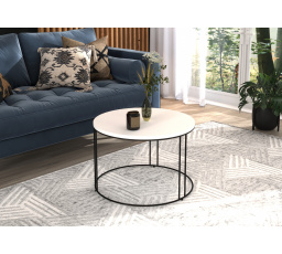 Konferenčný stolík NOEL Čierny+Biely