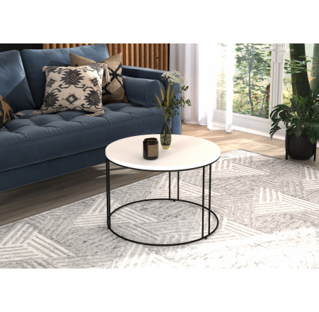 Konferenčný stolík NOEL Čierny+Biely