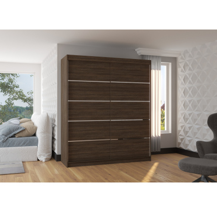 Posuvná skriňa SPECTRA 180 Choco+Choco