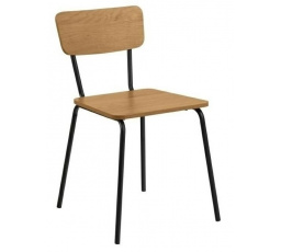 Stolička Peru dub/čierna