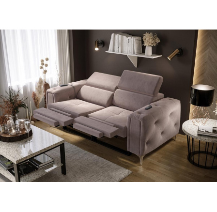 Sedačka ORION II, relax 190 cm - fialová