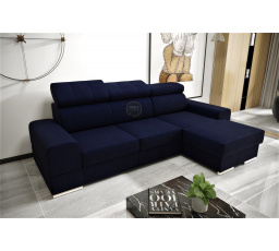 Rohová sedacia súprava ROYAL MINI 260×160 - modrá, pravá