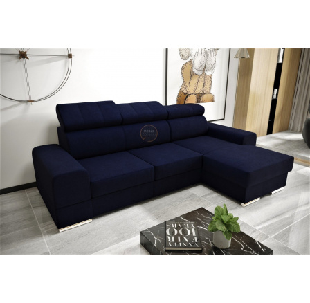 Rohová sedacia súprava ROYAL MINI 260×160 - modrá, pravá Rohová sedacia súprava ROYAL MINI 260×160 - modrá, pravá