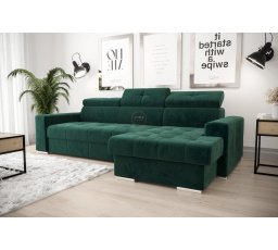 Rohová sedacia súprava s funkciou spania MARGO 160x250 - voliteľný odtieň, pravá