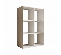 Regál Lenti 2x3 Biela+Biela