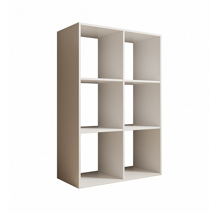Regál Lenti 2x3 Biela+Biela