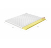 Vrchný matrac - Topper VISCO 200x200 cm, Hypoalergénny poťah Microfibre