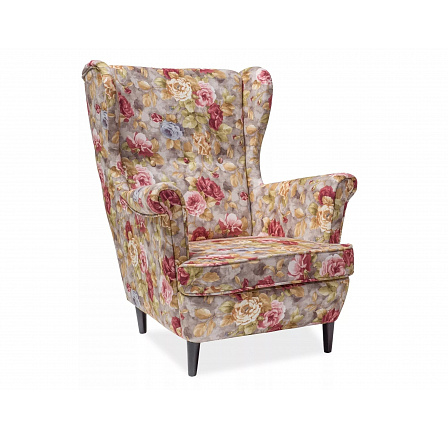 Kreslo LORD CORAL, látka wm 25/wenge