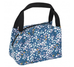 Termotaška na obed Flower modrá
