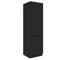 Kuchynská skriňa SIENA - 60 DK-210 2F, Čierna mat/Čierna mat