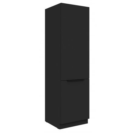 Kuchynská skriňa SIENA - 60 DK-210 2F, Čierna mat/Čierna mat