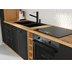 Dolní skříňka MODENA - 60 D 3S BB QUADRO, Dub Artisan/Černý mat+Dub Artisan
