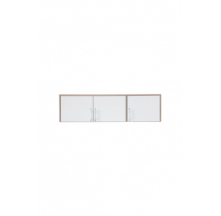 Nadstavec na skriňu SMART SRN2, dub sonoma + biely lux