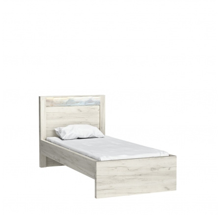 Posteľ INDIANAPOLIS I20 Kraft white