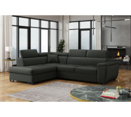 Rohová sedacia súprava Wiliam L tmavo sivá