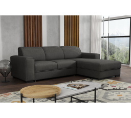 Rohová sedacia súprava Lubor P tmavo sivá
