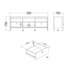 TV Stolík Real 668 jackson hickory