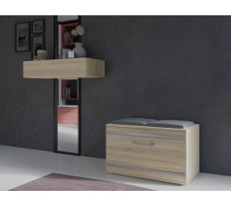 Botník GRANÁT, Dub sonoma/Sivá