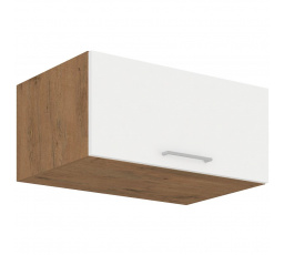 Kuchynská horná skrinka VEGA 80NAGU36-1F, Dub lancelot/Biely lesk