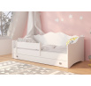 Posteľ s matracom EMKA Gray, White 160x80 White