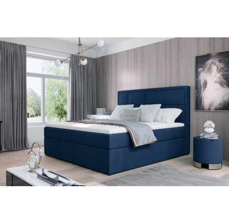 Čalúnená kontinentálna posteľ - boxspring MERON, 160x200, Monolith 77 Čalúnená kontinentálna posteľ - boxspring MERON, 160x200, Monolith 77