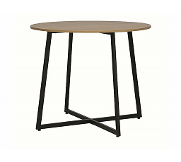 Jedálenský stôl LUNA, Dub/Čierny matný