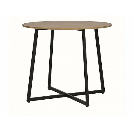 Jedálenský stôl LUNA, Dub/Čierny matný