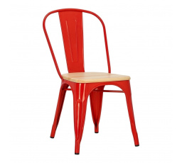 Stolička Paris Wood červená borovica prírodná