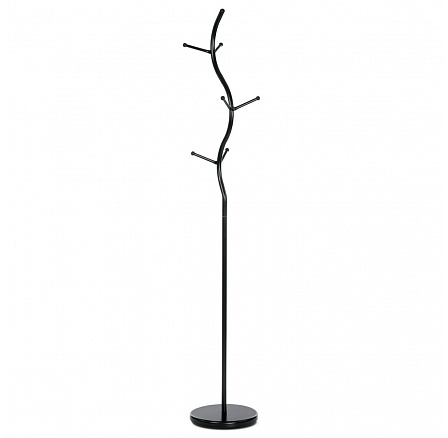 Regál, výška 181 cm, kovová konštrukcia, čierny matný lak, nosnosť 10 kg