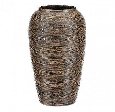 Váza keramická - zaoblená, 26 cm, hnědá Váza keramická - zaoblená, 26 cm, hnědá