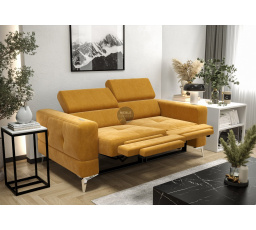 Sofa TOSCANIA II, relax 185 cm - žltá