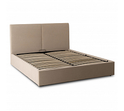 Posteľ 160x200 MARSYLIA s Úložným Priestorom Béžová Manšestrová