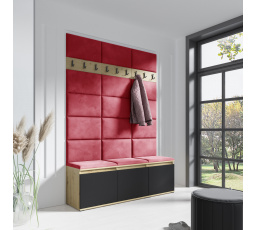 Predsieňová stena EMI 6, Trinity 09/Artisan + Black