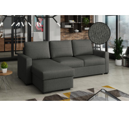 Rohová sedacia súprava Tomáš UNI tmavo sivá