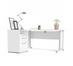 Písací stôl OFFICE 80400/44, Biela