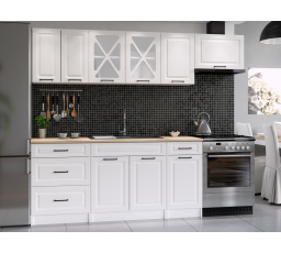 Kuchynská linka Magda 240/180 biela MAT