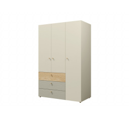 Skriňa Yuva R1 béžová/dub/eukalyptus