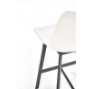 Barová stolička H99, biela/čierna
