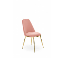 Jedálenská stolička K460, ružová/zlatá