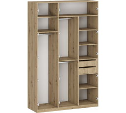 Šatníková skriňa FLEX K7 carpus, Dub Artisan