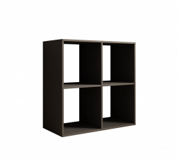 Regál Lenti 2x2 Sivý+Sivý