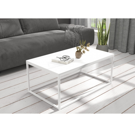 Konferenčný stolík NARISA 100x60 Biely+Biely