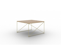 Stolík kávový Nelia Zlatý+Artisan