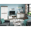 Nočný stolík BLANCO 18, Borovica snehová/sivá