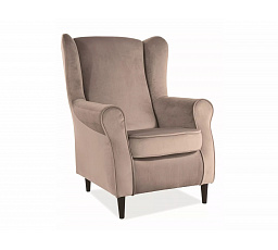 Kreslo BARON, béžová farba Bluvel 28/wenge